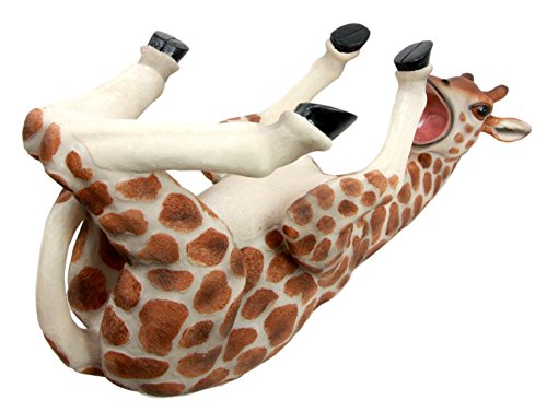 Ebros Safari Tall Drink Thirsty Long Necked Giraffe Wine Bottle Holder Caddy Figurine Home Kitchen Party Hosting Decor Sculpture Of Savanna Grasslands Wild Animals Giraffes Perfect Housewarming Gift