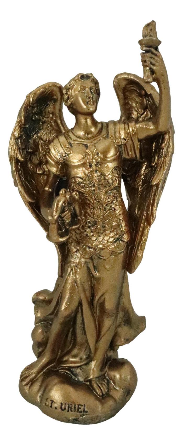 Ebros Saint Uriel Archangel Patron Of Confirmation Ecology Wisdom Repentance 5"H