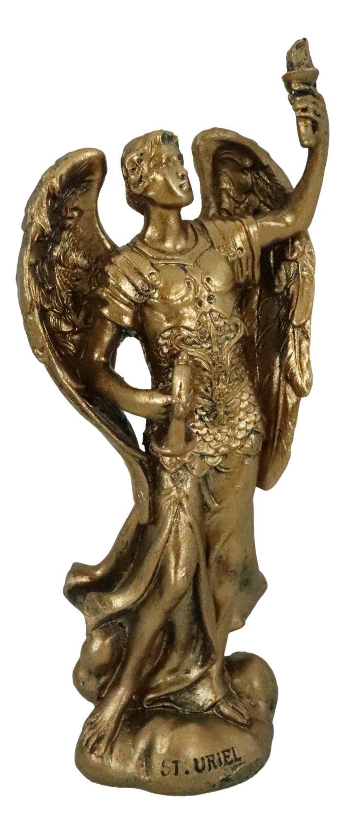 Ebros Saint Uriel Archangel Patron Of Confirmation Ecology Wisdom Repentance 5"H