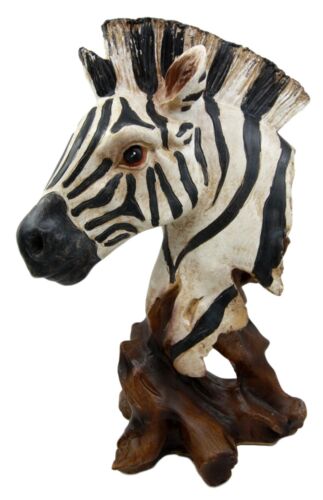 Ebros Savanna Equid Zebra Horse Wildlife Nature Head Bust Figurine 11.5"H