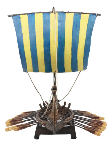 Ebros Scandinavian Viking Middle Ages War Ship Battle Longship Prototype Sculpture