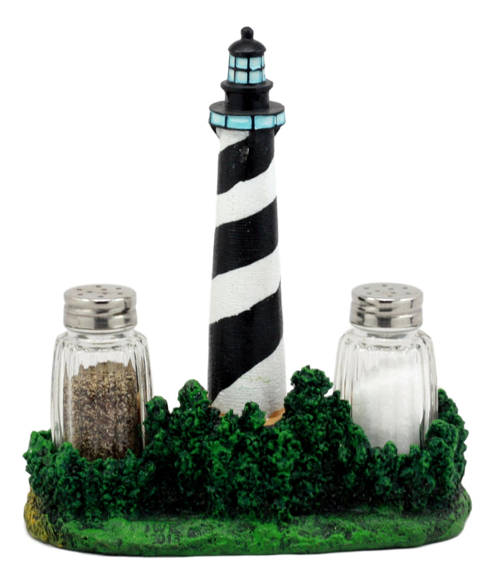 Ebros Scenic Cape Hatteras Lighthouse Salt And Pepper Shakers Holder 8"H