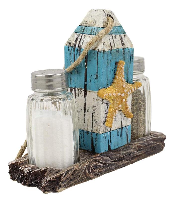 Ebros Sea Star Shell Starfish On Blue Getty Post Salt And Pepper Shakers Set