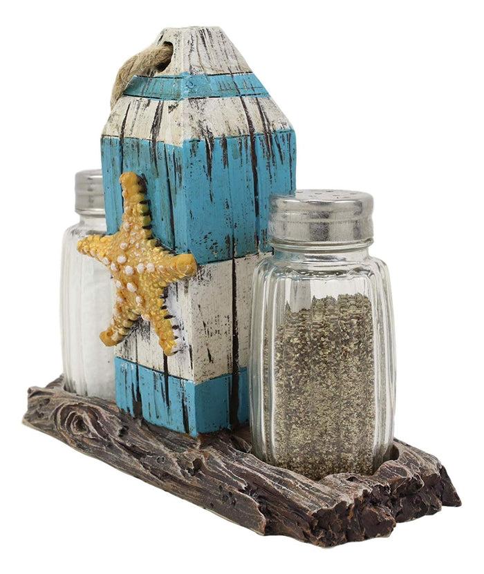 Ebros Sea Star Shell Starfish On Blue Getty Post Salt And Pepper Shakers Set