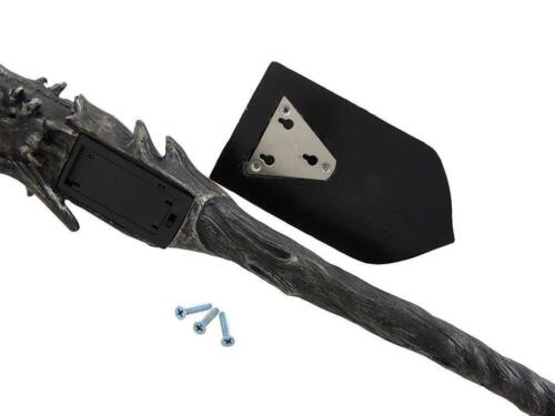 Ebros Set Of 2 Left & Right Medieval Dragon Head Scepter Color Changing LEDLight