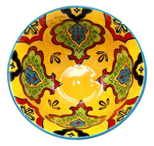 Ebros Set Of 4 Luxury Gold Plated Personal Sized Dining Bowls 6"Diameter Made Of Ceramic Bowl Ideal For Ramen Noodles Soup Rice & Dinner Party Hosting (Orange Pea Pods)