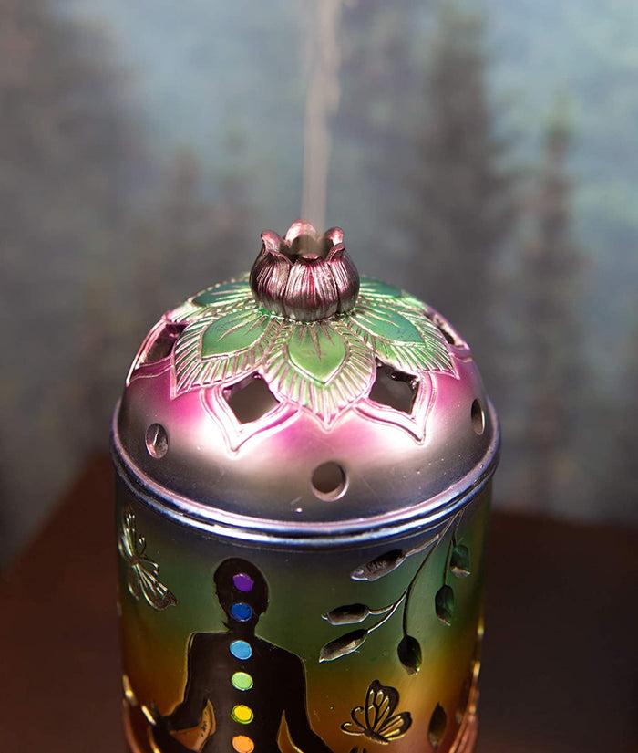 Ebros Seven Charkra Aroma Diffuser With Light Home Decor Statue Figurine