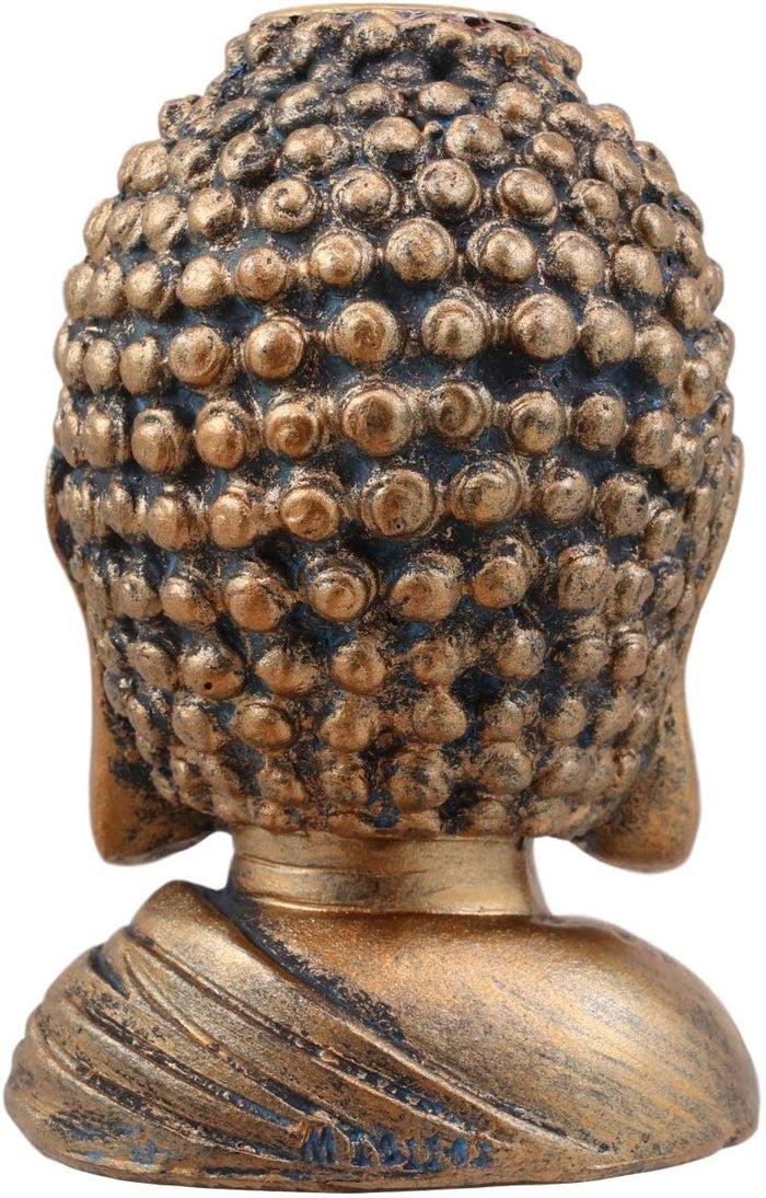 Ebros Shakyamuni Buddha Gautama Backflow Incense Cone Burner Holder Statue 3.5"H
