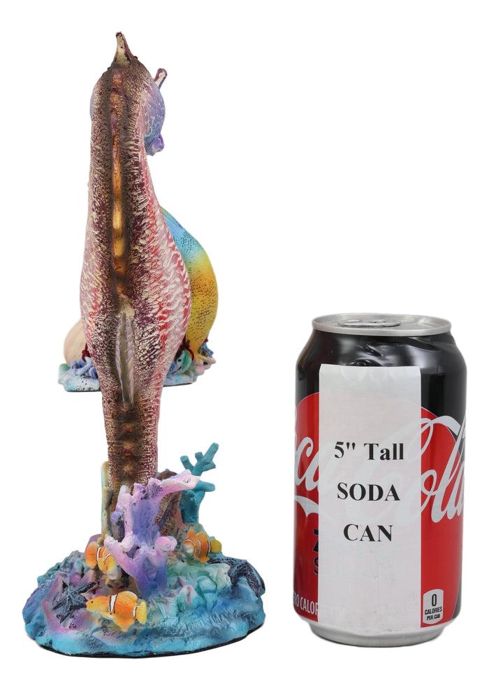 Ebros Sheila Wolk Ocean Mer Birth Baby Merboy Rainbow Seahorse Delivery Statue 9.25" Tall Mythical Fantasy Siren Mermaid Mermaids Merboys Seahorses Nautical Themed Decor Figurine