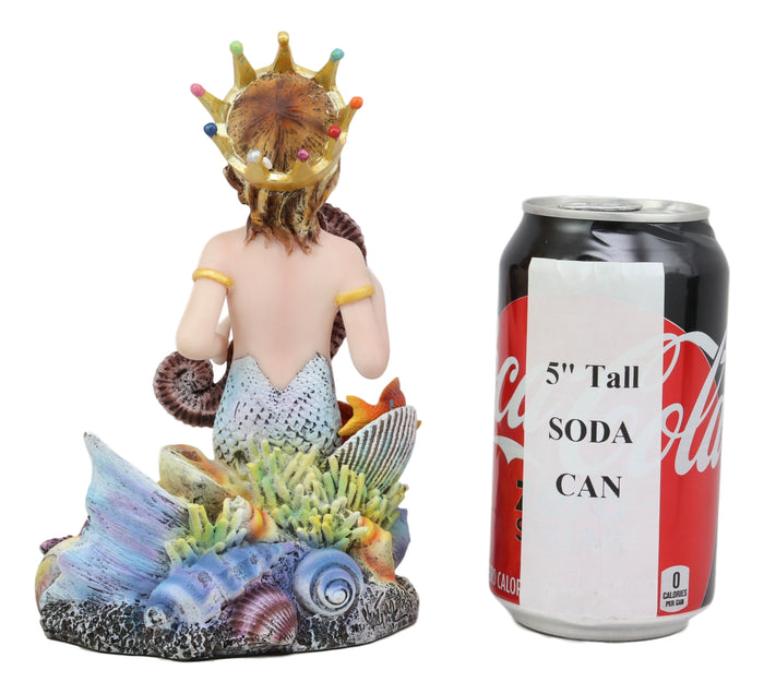 Ebros Sheila Wolk Ocean Treasure Chest Merboy With Seahorse Starfish Clownfish 7"H