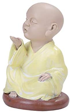 Ebros Small Seated Joyful Monk Blowing Kisses Baby Buddha Resin Figurine Ebros Small Seated Joyful Monk Blowing Kisses Baby Buddha Resin Figurine