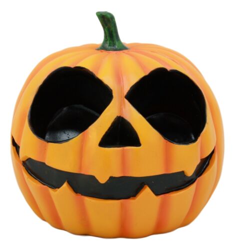 Ebros Spooky Halloween Pumpkin Salt And Pepper Shakers Set Figurine Holder