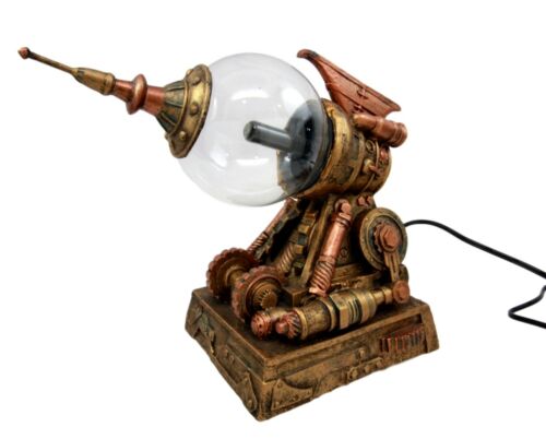 Ebros Steampunk Electric Plasma Static Storm Ball Blaster Gun Accent Lamp Figurine