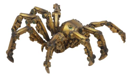 Ebros Steampunk Robotic Spider Statue Cyborg Gargantuan Arachnid Tarantula Figurine