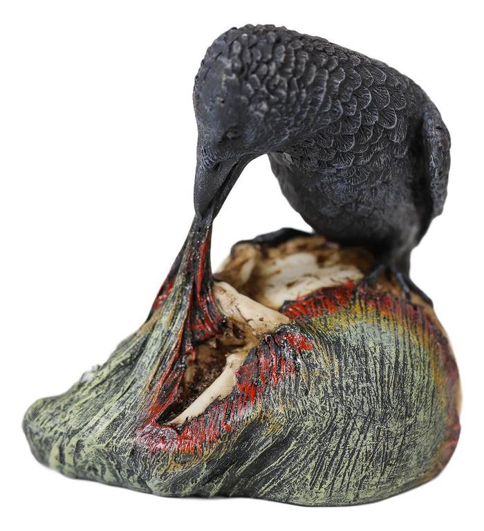 Ebros T Virus Infected Raven Crow Feeding On Zombie Flesh Decorative Figurine 4.25"H