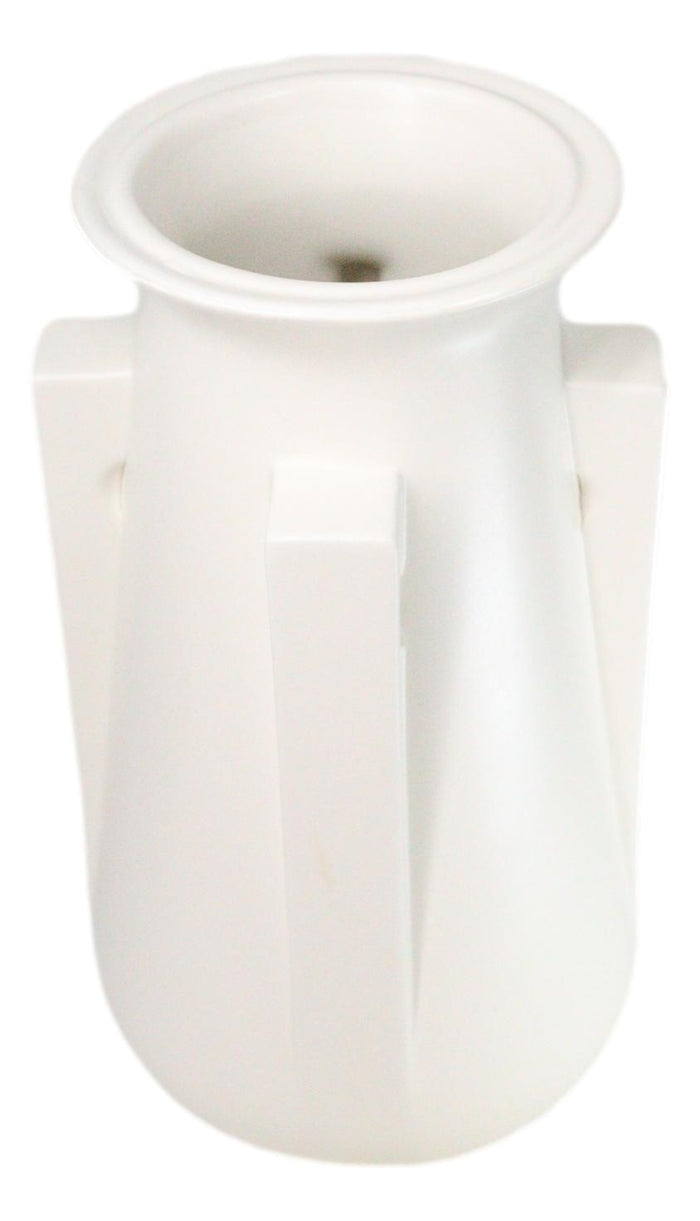Ebros Teco Art Pottery By Frank Lloyd Wright Matte Vase (Buttress 4 - White)