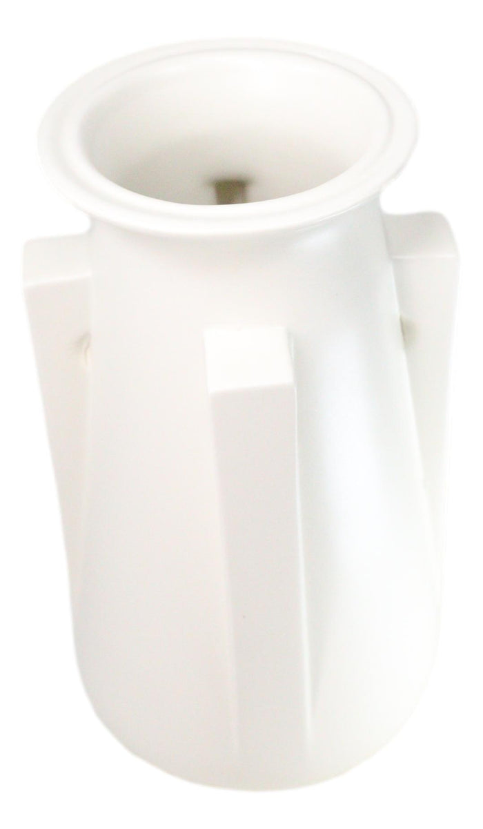 Ebros Teco Art Pottery By Frank Lloyd Wright Matte Vase (Buttress 4 - White)