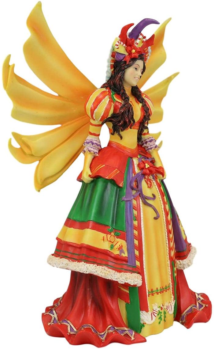 Ebros Teri Rosario Fairy Queen Of Masquerade Winter Fairy Statue 11.25" Tall