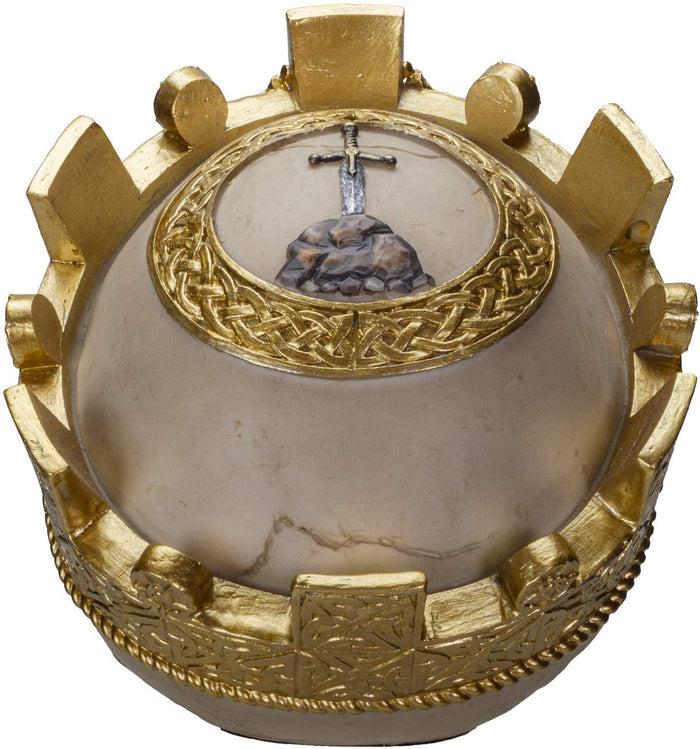 Ebros The Knights Of The Round Table Skulls King Arthur Resin Skull Figurine