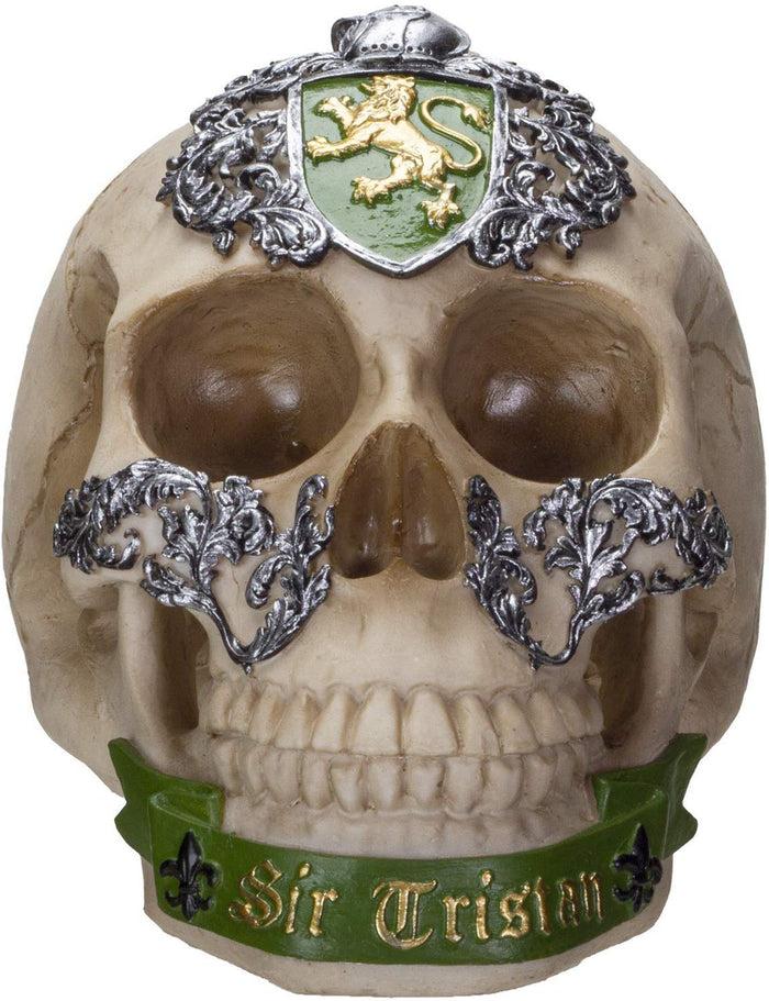 Ebros The Knights Of The Round Table Skulls Sir Tristan Resin Skull Figurine