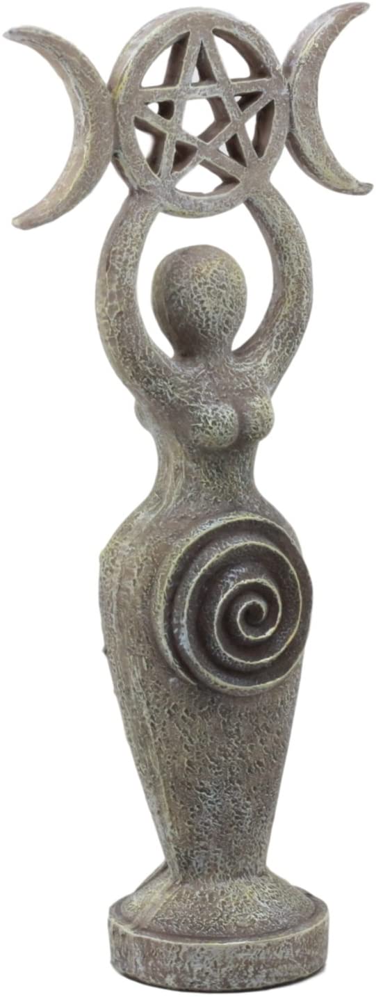 Ebros The Spiral Goddess Feminine Power Spiritual Triple Goddess Figurine 8 Inch