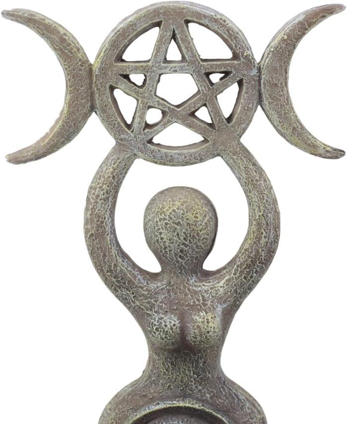 Ebros The Spiral Goddess Feminine Power Spiritual Triple Goddess Figurine 8 Inch