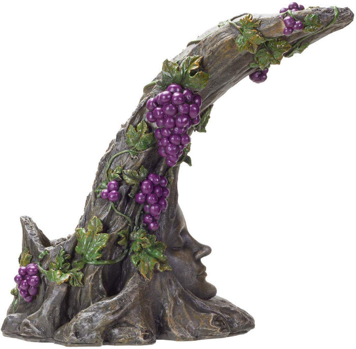 Ebros The Tree Goddess Wine And Glass Holder Resin Figurine Statue 11.5" H Decor