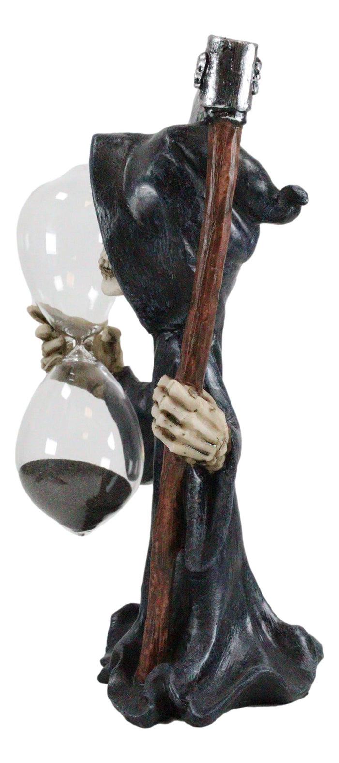 Ebros Time Waits For No Man Grim Reaper With Soul Scythe Sand Timer Figurine