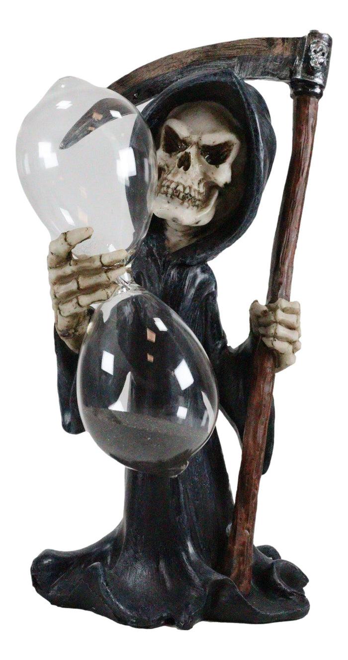 Ebros Time Waits For No Man Grim Reaper With Soul Scythe Sand Timer Figurine