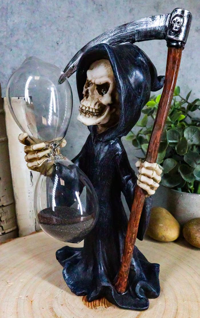 Ebros Time Waits For No Man Grim Reaper With Soul Scythe Sand Timer Figurine