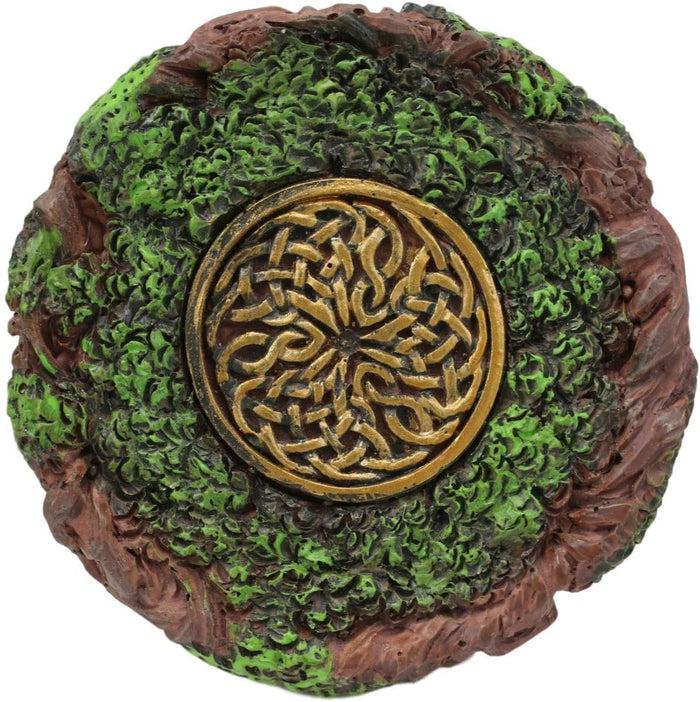 Ebros Tree Of Life With Round Celtic Knotwork Insignia Pillar Sandtimer 6.25" H