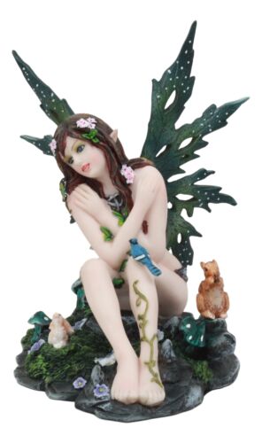 Ebros Tribal Forest Fairy Oracle With Friends Figurine Snow White Faerie Garden Decor