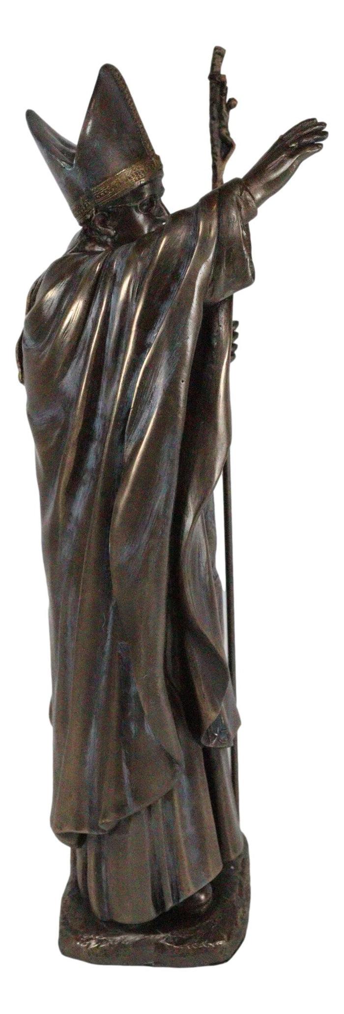 Ebros Vatican Catholic Church Pontiff Pope Francis Holding The Cross Of Christ Statue