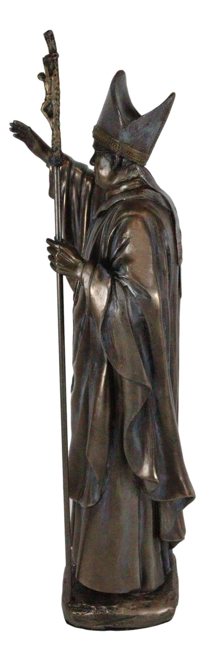 Ebros Vatican Catholic Church Pontiff Pope Francis Holding The Cross Of Christ Statue