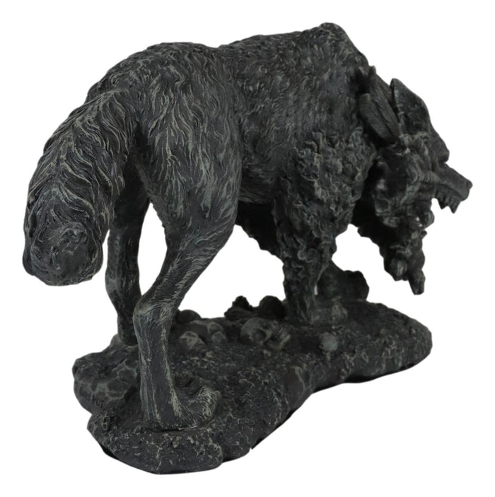 Ebros Viking Norse Mythology Fenrir Vánagandr Giant Wolf Figurine Poetic Edda Statue