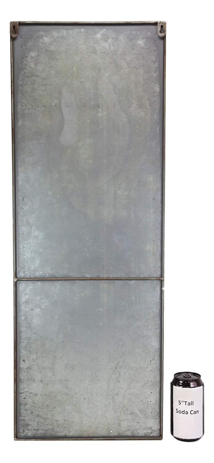 Ebros Vintage Galvanized Metal 3 Tier Pockets Letter Mail Wall Hanging Rack Holder Organizer 31" High Rustic Western Country Farmhouse Design Decor