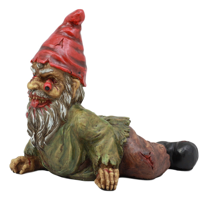 Ebros Walking Dead Severed Body Zombie Gnome Crawling On The Floor Statue 7"Long For Creepy Spooky Undead Underworld Halloween Sculpture Prop At Home Patio And Garden Decor