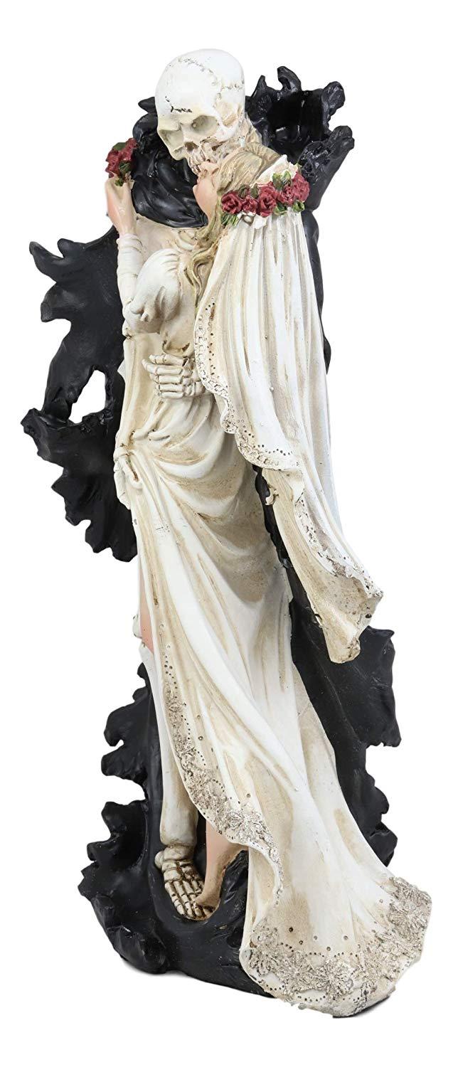 Ebros Wedding Bride And Death Grim Reaper Skeleton The Kiss Figurine 14.25"H