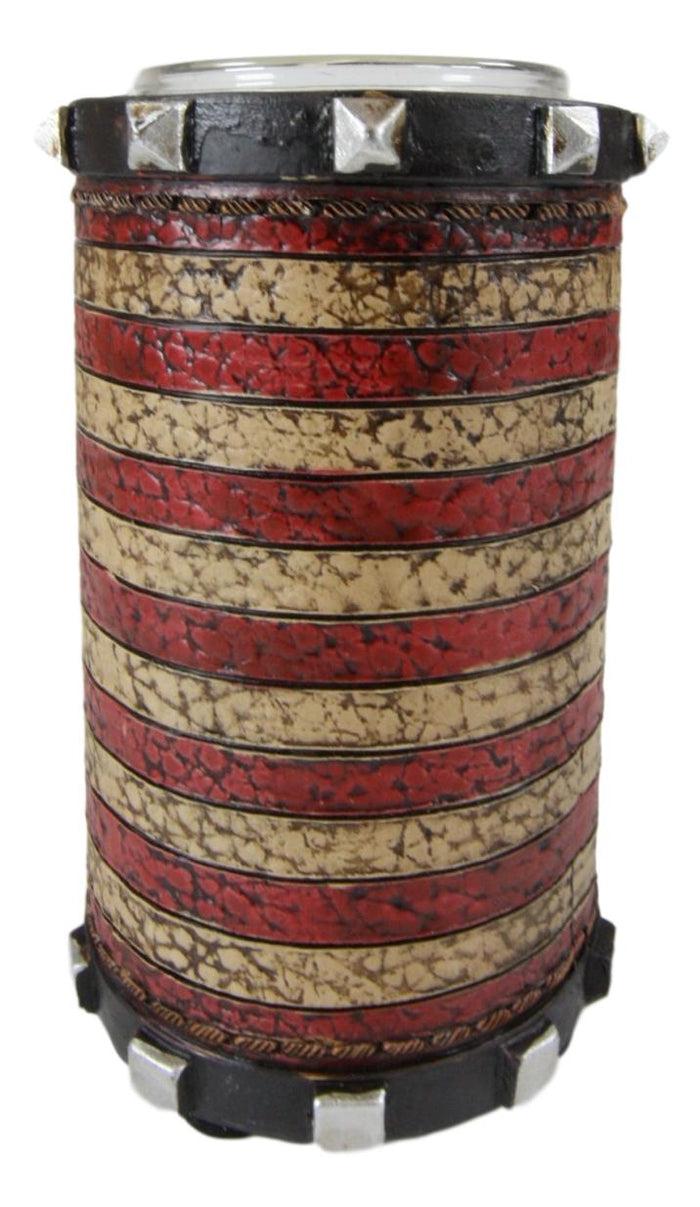 Ebros Western Patriotic Betsy Ross American Flag Decorative Votive Candle Holder