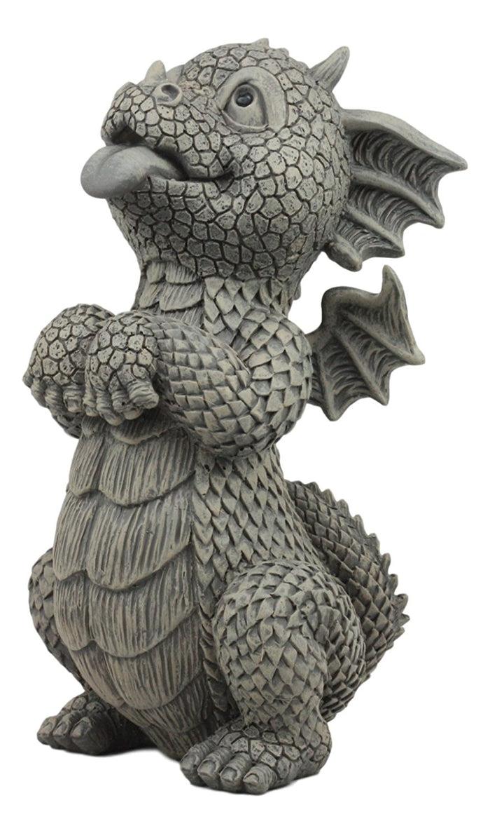 Ebros Whimsical Garden Dragon Begging For Attention Statue 10.25" H Baby Dragon