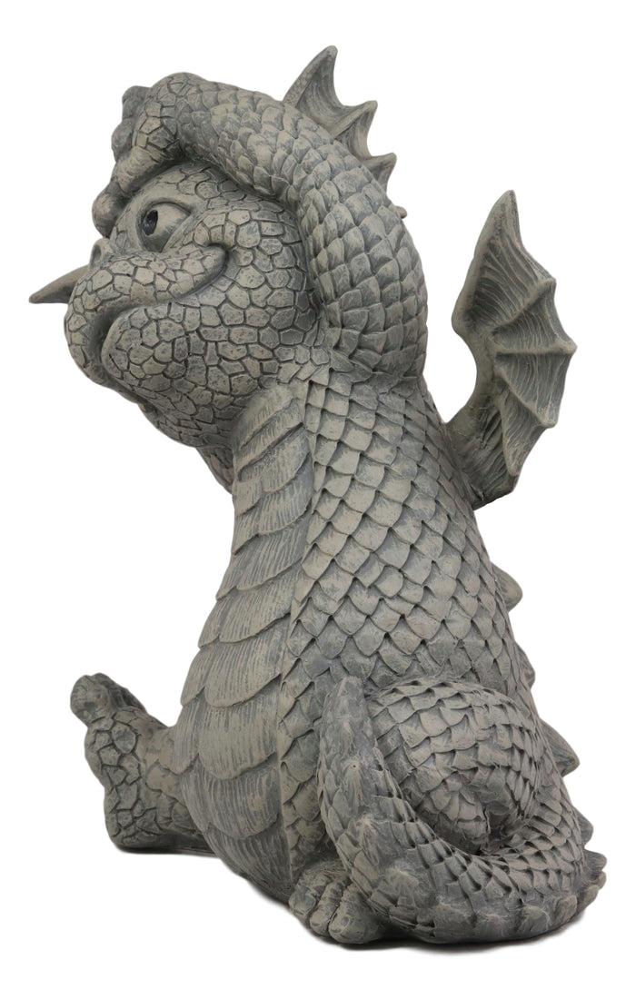 Ebros Whimsical Garden Dragon Morning Yoga Stretch Statue Guest Greeter Decor