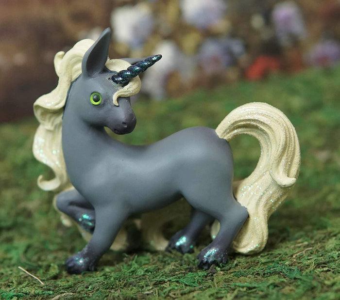 Ebros Whimsical My Little Unicorn Horse Figurine In Pastel Colors (Grey Comet)