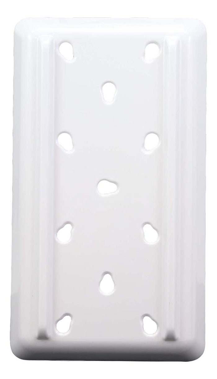 Ebros White Neta Zara Sushi Sashimi Plate With Drip Holes 8.75"L X 5"W PACK OF 2