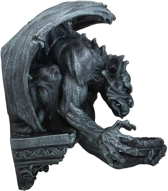 Ebros Whitechapel Manor Gargoyle Wall Sconce: Set Of Two 12"H Gothic Home Decor