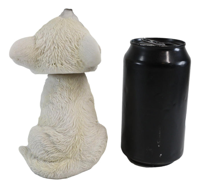 Ebros Wildlife Cries Of The Night Howling White Snow Wolf Bobblehead Figurine