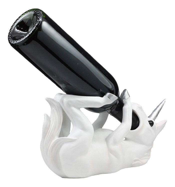 Ebros Wine Of Sacred Purity Unicorn Wine Holder Figurine Kitchen Decoration Mystical Unicorn Glade Statue