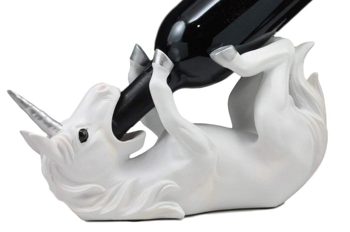 Ebros Wine Of Sacred Purity Unicorn Wine Holder Figurine Kitchen Decoration Mystical Unicorn Glade Statue