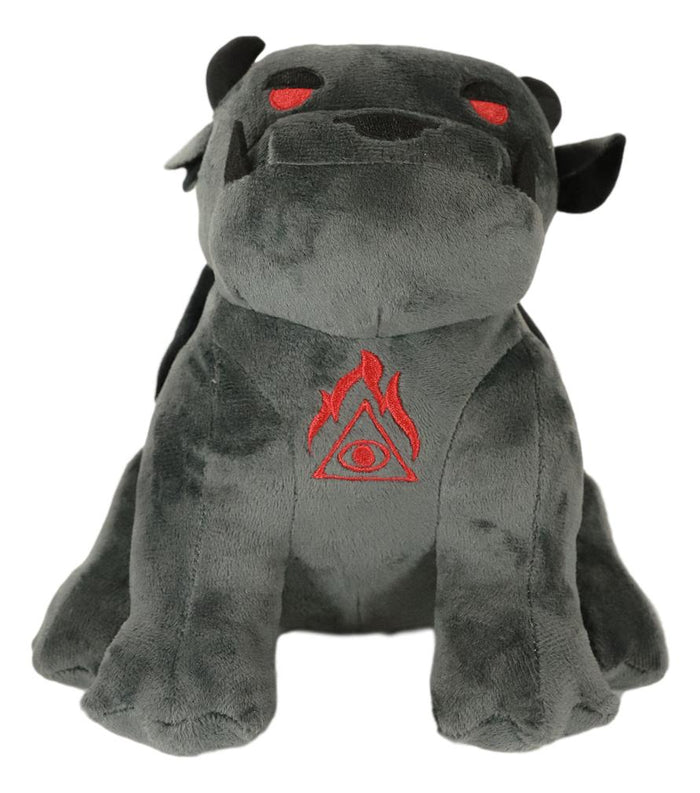 Ebros Winged Demonic Bulldog Gargoyle Chimera Eye Of Horus Luxe Soft Plush Toy Doll