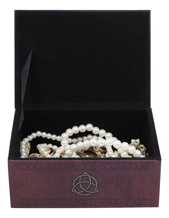Ebros Witching Hour Black Cat Under The Full Moon Tarot Card Deck Holder Jewelry Box Accessories Mystical Feline Cats Wicca Witchcraft Talisman Tarots Fortune Teller Psychic Boxes Decors