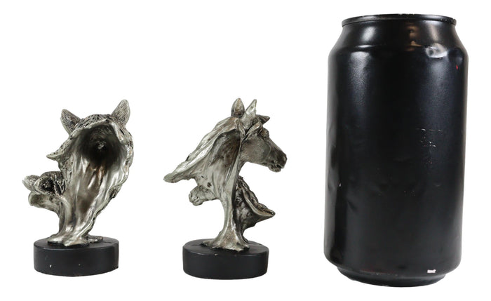 Ebros Wolf Pup Eagle Eaglet Black Bear Cub Horse Foal Busts Mini Figurines